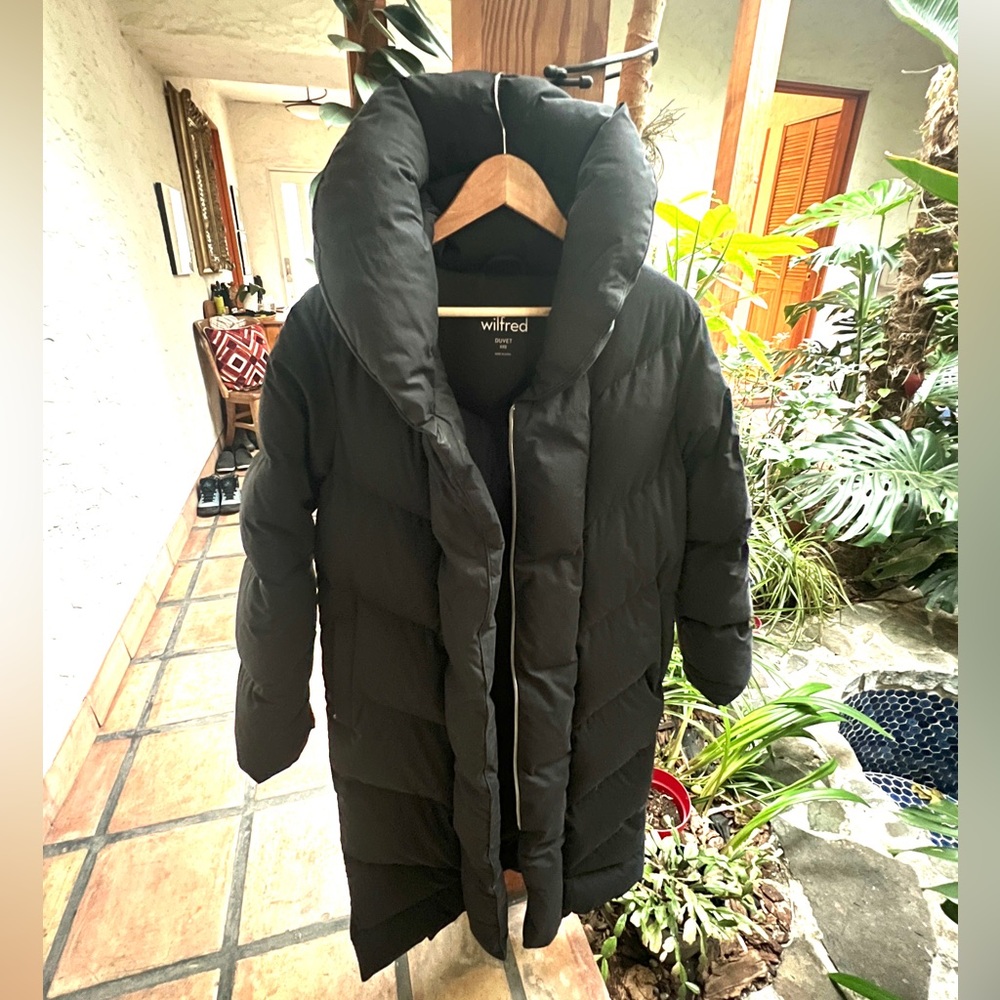 Wilfred Midnight Black Duvet Jacket